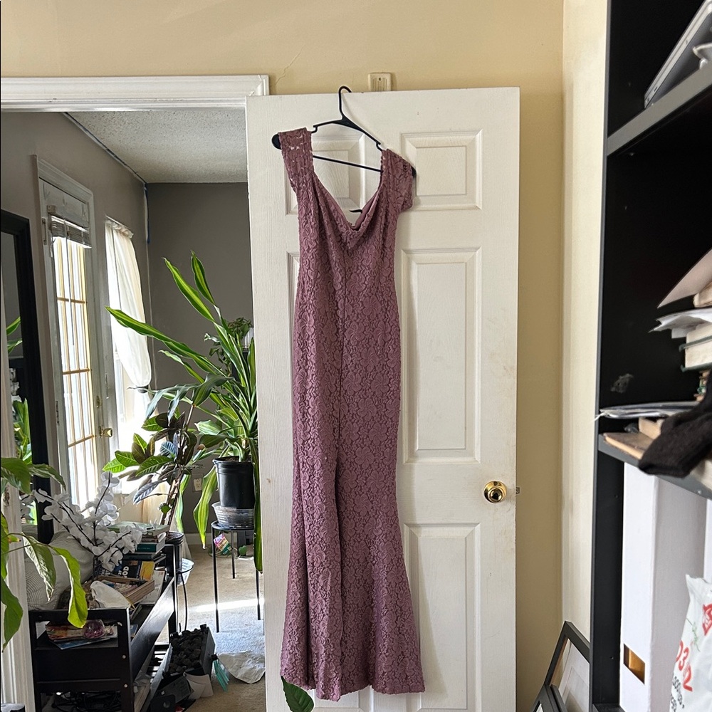 Elegant Lace Jumpsuit in Purple